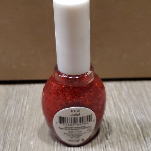 New broadway nails gel strong Juliet red glitter - Picture 2 of 2